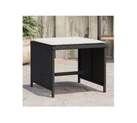 Lot de 4 Tabourets de Jardin avec Coussins, Chaises de Patio, Sièges de Terrasse, Meubles d'Extérieur Arrière-cour, 365041