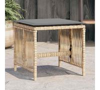 Lot de 4 Tabourets de Jardin avec Coussins Chaises Noir Résine Tressée vidaXL