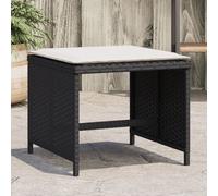 vidaXL Lot de 4 Tabourets de Jardin avec Coussins, Sièges de Jardinage, Chaises de Terrasse Balcon Parc Patio Extérieur, 4007483