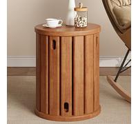 Lot de 4 tabourets empilables en bois massif - Repose-pieds multifonctionnels, tables basses, tables d'appoint, tables de chevet, chaises de salle à manger pour la maison et le bureau