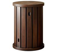 Lot de 4 tabourets empilables en bois massif, table d'appoint gigogne, table d'appoint de balcon, tabouret empilable multifonction pour salon, salle à manger