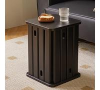 Lot de 4 tabourets empilables en bois pour salon, table de chevet moderne, table basse empilable à base carrée sur roulettes pour meubles de maison, chambres, hôtels