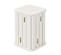 Lot de 4 tabourets empilables en bois pour salon, table de nuit moderne empilable, table basse à base carrée sur roulettes, pour meubles de maison, chambres, hôtels