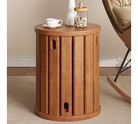 Lot de 4 tabourets empilables polyvalents en bois massif pour ottomans, table d'appoint, table basse, table d'appoint, table de chevet et table de nuit d'angle, chaise de salle à manger