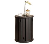 Lot de 4 tabourets empilables, table basse et chaises empilables en bois massif - Canapé-lit, table d'appoint, tabouret combiné pour salon, chambre, cuisine, salle à manger, design compact noir