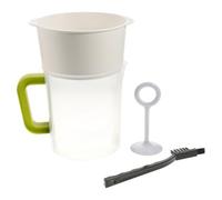 Lot de 4 tamis à lait de noix, filtre à jus d'amande, à lait d'amande, à lait de noix, yaourt, passoire à lait de soja, passoire à lait, filtre à pulpe, réglage du lait