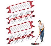 Lot de 4 Tampons 2 en 1 en Microfibre pour vadrouille Vileda Ultramax, Ensemble de Remplacement de Vadrouille, Replacement Pad