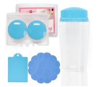 Lot de 4 tampons à ongles en silicone pour nail art