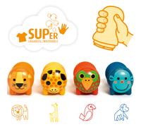 Lot de 4 tampons Animaux de la savane