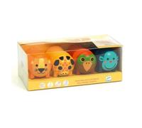 Lot de 4 tampons auto encreurs pour enfant Animaux de la savane