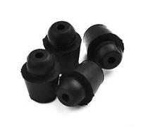 Lot de 4 tampons d'amortisseur de porte de voiture - Ajustement universel - Bouchon en caoutchouc - Amortisseur de voiture - Accessoire anti-bouchon