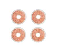 Lot de 4 tampons de nettoyage compatibles avec les aspirateurs sans fil Bissell SpinWave + Vac 37643/3764, balais et serpillères rotatifs électriques tout-en-un for sols durs(Orange)