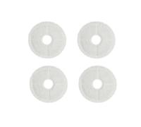 Lot de 4 tampons de nettoyage compatibles avec les aspirateurs sans fil Bissell SpinWave + Vac 37643/3764, balais et serpillères rotatifs électriques tout-en-un for sols durs(Bianco)