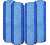 Lot de 4 tampons de nettoyage en microfibre compatible with balai vaporisateur Bona Hardwood Floor Premium