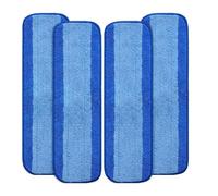 Lot de 4 tampons de nettoyage en microfibre compatibles avec Bona Mop - Pour sols en bois dur -Compatible avec Bona Microfibre