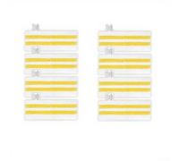 Lot de 4 tampons de nettoyage vapeur haute absorption compatibles avec buse Karcher Easyfix - Chiffons en microfibre pour carrelage, parquet, stratifié, lavable à 60 °C (B)