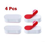 Lot de 4 tampons de rechange pour siège de toilette en plastique, adaptés à la plupart des sièges de toilette, conçus pour augmenter la hauteur et la stabilité du siège