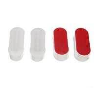 Lot de 4 tampons de rechange pour siège de toilette en plastique adaptés à la plupart des sièges de toilettes, conçus pour augmenter la hauteur et empêcher le mouvement du siège