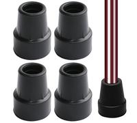 Lot de 4 tampons en caoutchouc pour bâtons de randonnée, bâtons de marche, tampons en caoutchouc, 19 mm, béquilles en caoutchouc, embouts universels pour bâtons de trekking, asphalte, gravier,