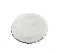 Lot de 4 tampons en laine de polissage pour voiture - 125 mm - Pour polir et cirer avec outil rotatif et meuleuse d'angle - Bonnets de polisseuse pour l'entretien automobile