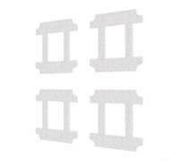Lot de 4 tampons en microfibre pour lave-vitres Mova N1 GNDJ2580 | Ajustement parfait, surface de contact maximale, performance de nettoyage optimale pour le verre