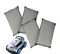 Lot de 4 tampons filtrants pour aspirateur de piscine - Cartouche filtrante fine pour nettoyage domestique - Pièces de rechange pour enlever les débris et la poussière