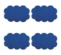 Lot de 4 tapis - Anti-dérapant - Nuage - bleu marine SPIRELLA