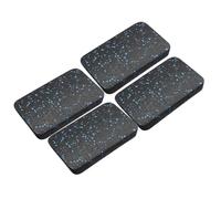 Lot de 4 tapis de course antidérapants double face anti-vibration pour tapis de course, déambulateur, vélo d'appartement, protection pour sols en bois, rembourrage en caoutchouc résistant