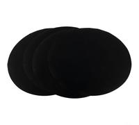 Lot de 4 tapis de cuisson ronds et carrés en fibre de verre réutilisables et lavables au lave-vaisselle - Ne brûlent pas ou ne brûlent pas les aliments (rond)