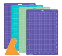 Lot de 4 tapis de découpe pour Cricut Joy Xtra - Colle de rechange - 21,5 x 30,5 cm - Accessoires de rechange pour Cricut - Tapis de découpe autocollant - Diversité adhésive (StandardGrip,LightGrip