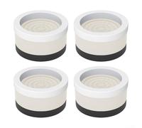 Lot de 4 tapis de pieds de meubles pour rehausseur de lit, augmentation de la hauteur et minimisation des vibrations, design résistant aux chocs, abricot 5,5 cm