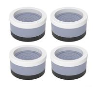 Lot de 4 tapis de pieds de meubles robustes et antidérapants pour lits et tables surélevés, réduction des vibrations pour plus de sécurité, bleu clair 5,5 cm