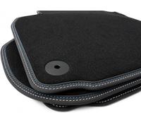 Lot de 4 Tapis de Sol en Velours de qualité supérieure pour Golf 5 6 avec Double Couture Bleu/Blanc