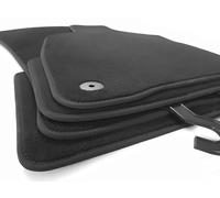 Lot de 4 tapis de sol en velours pour VW Arteon avec système de fixation d'origine Noir