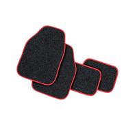 Lot de 4 Tapis de Sol pour Skoda Citigo 5-TRG (BJ AB 2012) Set Complet de Tapis de Voiture avec Dossier Antidérapant Protection Intérieure Intégrale,Red