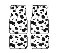 Lot de 4 Tapis de Sol pour Voiture, Tapis Avant et arrière, Tapis décoratifs, antidérapants, Accessoires pour Voiture,Imprimé Dalmatien