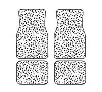 Lot de 4 Tapis de Sol pour Voiture, Tapis Avant et arrière, Tapis décoratifs, antidérapants, Accessoires pour Voiture,Imprimé Dalmatien