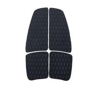 Lot de 4 tapis de traction antidérapants en EVA pour planche de surf et longboard Noir 54 x 39 cm