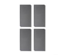 Lot de 4 tapis de vidange en silicone, multi-usages emboîtables, résistants à la chaleur, pour évier de cuisine, égouttoir, dessous de plat, support de casserole, antidérapant et flexible (gris)