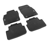 Lot de 4 Tapis de Voiture Tapis de Sol en Caoutchouc de Qualité Supérieure A1 (type GB) Noir