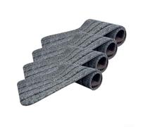 Lot de 4 tapis d'escalier pour camping-car avec pied anti-saleté et design antidérapant multicouche pour un accès stable (4 pièces-S)