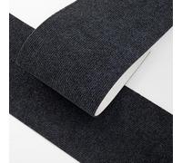 Lot de 4 tapis d'intérieur pour enfants, personnes âgées et animaux de compagnie, tapis de protection en polyester avec envers autocollant - 80 x 20 cm - Gris foncé