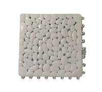 Lot de 4 Tapis Douche antidérapants for Toilettes, Bain imperméable, Salle, Coussin antidérapant for Pieds(Khaki)