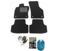 Lot de 4 tapis en moquette pour voiture compatibles avec Peugeot 2008 à partir de 2020, paire de tapis 2 avant + 2 arrière. Kit pour voiture avec boutons et clips de fixation