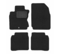 Lot de 4 Tapis Moquette sur Mesure pour Nissan Note I E11 2006-2012, LUX | pour monospace ; moquette dense (polypropylène), env. 6,5 mm ; antidérapant, fixations rondes (type RN)