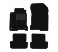 Lot de 4 Tapis Moquette sur Mesure pour Renault Laguna III 2007-2015, LUX | pour coupé ; moquette dense (polypropylène), env. 6,5 mm ; antidérapant, fixations rondes (type RN)