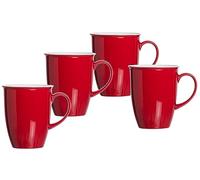 Doppio Lot de 4 tasses à café Rouge