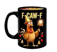 Lot de 4 tasses à café en céramique - Impression résistante - Motifs d'hiver - Couleurs vives - Décoration pour vacances, salon, cuisine, cadeau d'anniversaire, cadeau de Noël