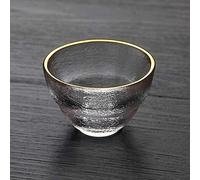 Lot de 4 tasses à saké japonaises en verre - Mini service à thé Kung Fu, petites tasses à thé pour thé vert et oolong, gobelets à eau élégants pour cérémonie du thé et plaisir du saké