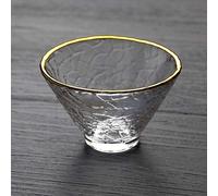 Lot de 4 tasses à saké japonaises en verre - Mini tasses à thé Kung Fu pour thé vert, oolong et saké - Gobelets élégants en verre pour cérémonie du thé, usage domestique et cadeau